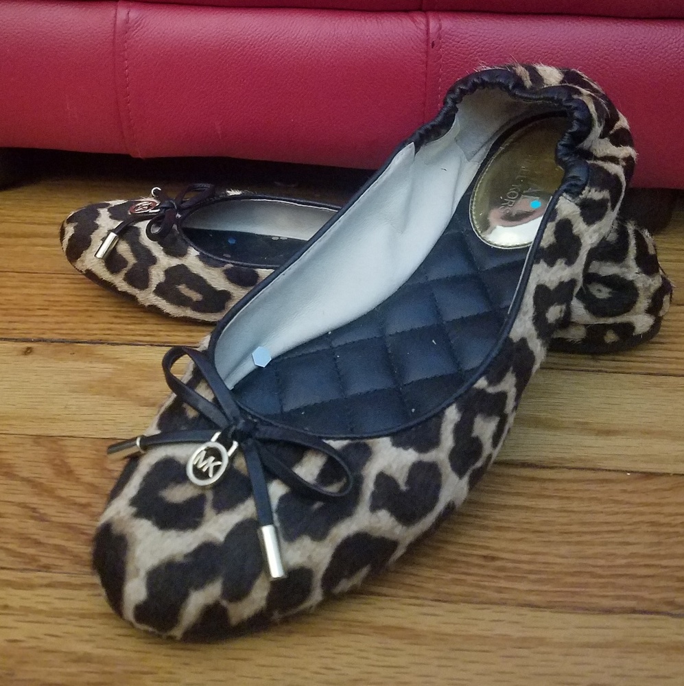 Michael Kors leopard print flats
